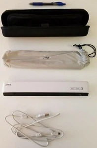 White Neat Receipts Scanner for Mac with Soft Bag & Hard Shell Case - Picture 1 of 9