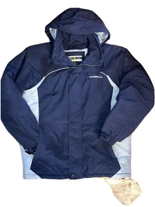 North End All Climate Wear CH2MHILL gefütterter Mantel mit Reißverschluss marineblau Kapuze Small - Bild 1 von 10