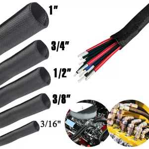 Lote de cables de tubo de telar de cable dividido arnés envoltura cables protector negro - Imagen 1 de 16