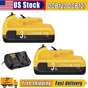 3.0Ah For DEWALT DCB120 DCB127-2 12 V 12 Volt MAX Lithium-Ion Battery / Charger - Picture 1 of 17