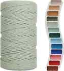 Sage Macrame Cord 3Mm X 150Yards, Colored Cotton Cord, Macrame Rope Macrame Yarn