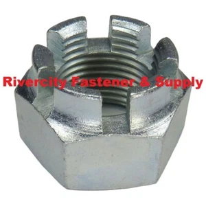 (10) M12-1.25 / 12mm x 1.25 Castle / Slotted nuts Fine Thread M12x1.25 - Picture 1 of 9