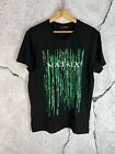 The Matrix Movie Graphic T-Shirt Mens L Black Neo Morpheus Trinity Cotton