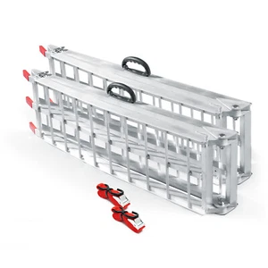 2x Rampe de chargement 226cm 680kg Moto ATV pliable Alu Rail d'accès 30220 - Picture 1 of 4
