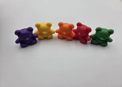 96 Counting bears, 3 Bear Family Counter Set, Rainbow. Container not included. - Image 1 of 4