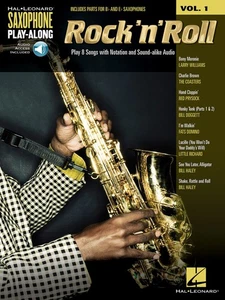 Rock 'n' Roll for Alto & Tenor Saxophone Play-Along Vol 1 Sheet Music Book Audio - Picture 1 of 1