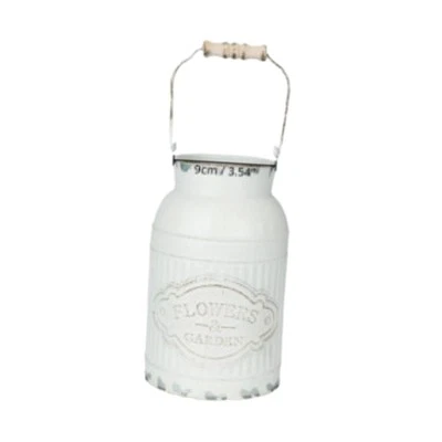 Milk Jug Vase Metal Rustic Decorative Metal Flower Jug for Home Office - Image 1 of 4