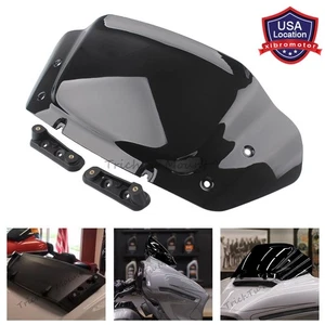 Parabrisas negro de 10" para Harley CVO Street Glide FLHXSE FLHX 2023-Up - Imagen 1 de 21
