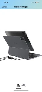 doqo 7 In 1 Keyboard Case For iPad Pro 11” Or iPad Air 10.9” + Leather Case - Picture 1 of 12