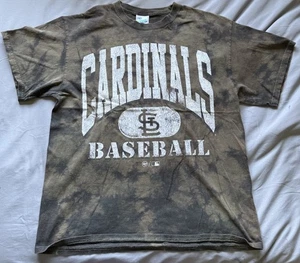 ‘47 Vintage Tubular MLB St. Louis Cardinals Baseball Tie-dye Shirt (Size Large) - Picture 1 of 4