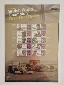 GB 2005 CS9 Royal Mail Smilers Stamp Sheet Grand Prix Drivers 10 x 1st stamps - Picture 1 of 1