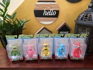 Juego de 5 YO GABBALAND Yo Gabba Gabba: Brobee, Muno, Plex, Foofa y Toodee! - Imagen 1 de 4
