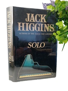 Jack Higgins: Solo SIGNED by The Author 1st Edition thriller - Picture 1 of 4