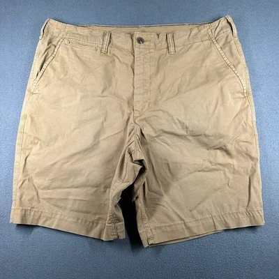 American Eagle Classic Shorts Mens 38 Khaki NE(X)T Level Flex Shorts Flat Front - Image 1 of 4