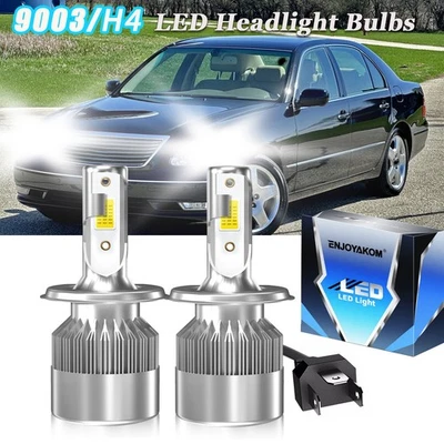 Para Lexus LS400 1993-1994 2 piezas H4 LED faros alto bajo doble haz 6000K Foto 1 de 4