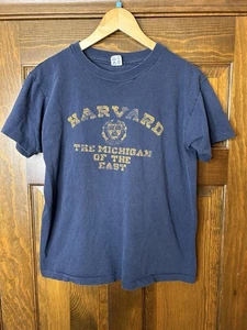 Vintage 80's Champion Harvard T-Shirt Harvard Michigan of the East University M - Picture 1 of 3