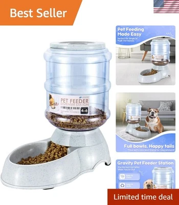 Compact Automatic Gravity Pet Feeder - For Effortless Feeding of Cats & Dogs - Image 1 of 4