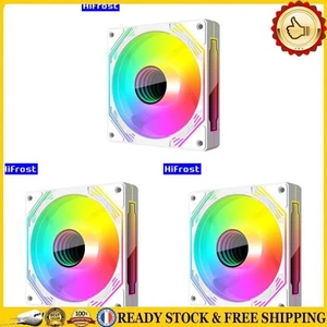120mm Case Fan Cooler 5V 3Pin ARGB 12V 4PIN PWM Chassis Fan (White Forward) - Bild 1 von 9