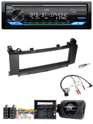 JVC Bluetooth DAB USB Lenkrad Autoradio für Mercedes A-Klasse 05-12 B-Klasse 05- - Bild 1 von 4
