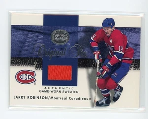2001-02 Fleer Greats of the Game Original Six Jersey Sweater Larry Robinson HOF - Picture 1 of 1