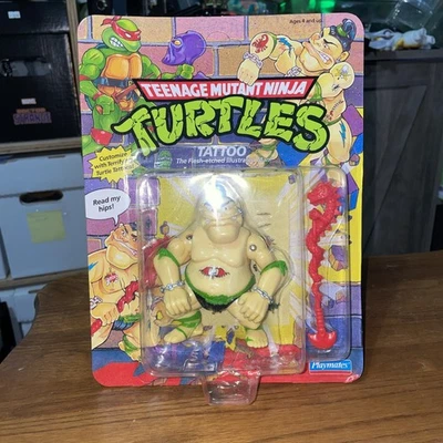 1991 Tattoo TMNT Teenage Mutant Ninja Turtles Playmates MOC Tattoo On Belly Rare - Image 1 of 4