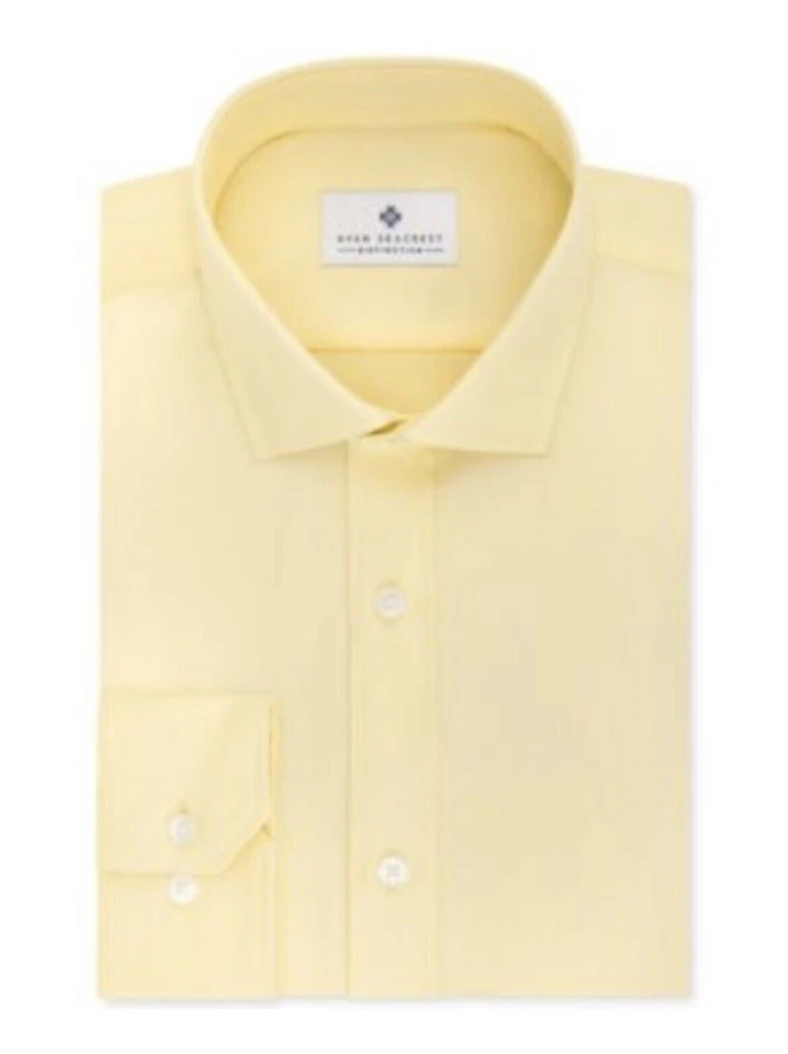 Camisa de vestir $90 DISTINCTION by Ryan Seacrest calce ajustado con botones 17,5 34/35 Foto 1 de 4