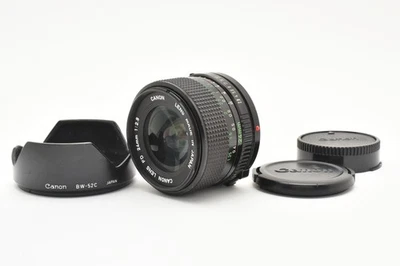 Canon New FD NFD 24mm f/2.8 Wide Angle MF Lens [Near MINT w/Hood] From JAPAN - Image 1 of 4