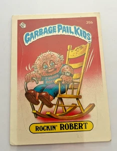 1985 Topps Garbage Pail Kids 1. Serie 1 Karte #35b Rockin' Robert MATT - Bild 1 von 2
