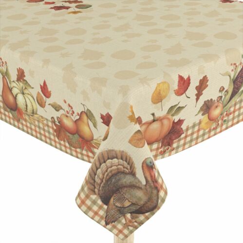 Laural Home Seafood Shack Water Repellent Tablecloth - Multiple Sizes