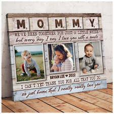 First Time Mom Gift, Personalized Gift For New Mom Canvas Print, Mother's day gi