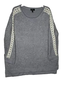 Jessica Simpson Active Gray Designer Sweater Sweatshirt Size 2X Cozy - Picture 1 of 8