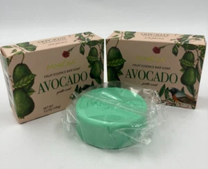 2 bars Panrosa Decorative Fruit Essence Bar Soap, 3.5oz Avocado USA made - Picture 1 of 4