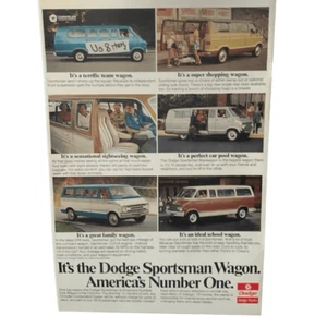 Vintage 1976 Dodge Sportsman Wagon Americas Number One Ad Advertisement - Picture 1 of 4