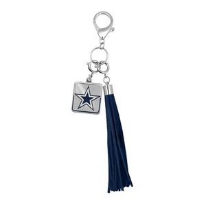 Dallas Cowboys Women Navy Tassel Purse Charm NFL Licensed by Little Earth New - Picture 1 of 1