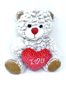 Brown Bear Plush Frosted 10" I Love You Heart Midwood Brands Stuffed Animal Toy - Picture 1 of 6
