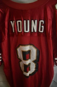 Vintage Steve Young San Francisco 49ers #8 Jersey by Adidas Size 2XL - Picture 1 of 12