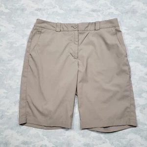 Nike Golf Shorts Womens 10 Brown Tour Performance Dri-fit Stretch - Picture 1 of 11