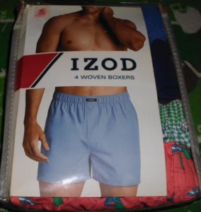 Boxer uomo IZOD piccolo confezione 4 assortiti relaxed fit funzionali tessuto mosca - Foto 1 di 7