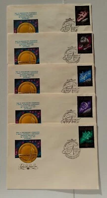 Set of 5 FDC envelopes USSR INTERCOSMOS - Exploration of outer space 1976 - Image 1 of 4