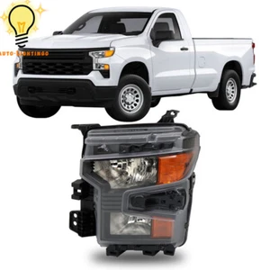 For 2022 2023 2024 Chevy Silverado 1500 Halogen Headlight Lamp Driver Side - Picture 1 of 9