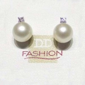 Davite & Delucchi orecchini oro 18kt diamanti perla Akoya 7mm BB8198 - Bild 1 von 1