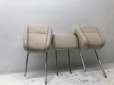 2017-2019 MERCEDES GLS63 LEFT RIGHT & CENTER SECOND ROW SEAT HEADREST BEIGE NAPA Foto 1 de 4