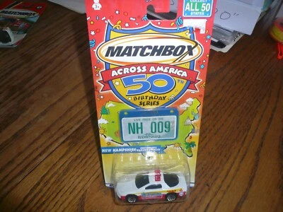 MATCHBOX ACROSS AMERICA 50TH BIRTHDAY SERIES  NEW HAMPSHIRE CHEVROLET CAMARO - Image 1 of 2