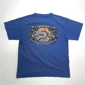 OP 972 Original Boardriding Company Logo Blue Youth T-Shirt Size M Vintage - Picture 1 of 13