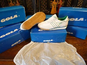 RARE NOS & UNWORN ORIGINAL VINTAGE RETRO EARLY 1990s GOLA SQUASH TRAINERS SIZE 4 - Picture 1 of 16