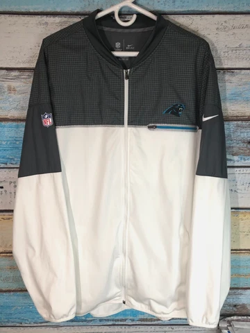 Carolina Panthers Nike On Field Champ Drive Flash Hybrid Full-Zip Jacket XXL 2XL Cover