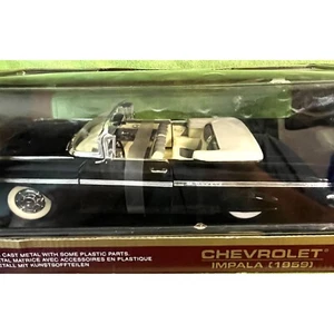 Road Legends Diecast 1959 Black Chevy Impala Convertible 1:18 Scale Yat Ming - Picture 1 of 11