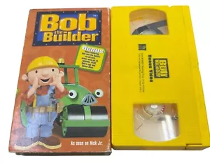 Bob The Builder VHS Tape Kids Cartoon Yellow Cassette Nick Jr Bonus Episodes - Picture 1 of 1