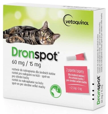 5909991409036 VETOQUINOL Dronspot - 2,5 - 5 kg Vetoquinol