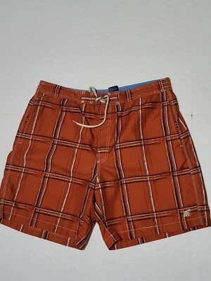 Caribbean Swim Trunks Mens XL Oranges Mesh Lined Bathing Board Shorts Tropical - Image 1 of 4
